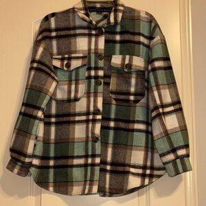 HYFVE Multicolor Plaid Shirt Jacket